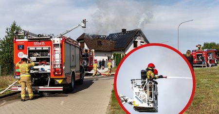 Pożar domu pod Piłą. Płonęło poddasze budynku