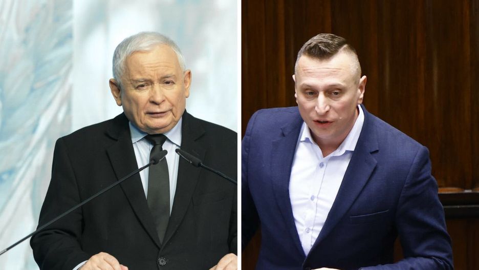 Jarosław Kaczyński (PiS) i Krzysztof Brejza (KO)