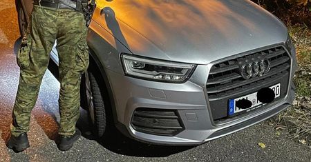 Polsko-niemiecki patrol odzyskał skradzione w Niemczech audi (nagranie z pościgu)