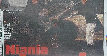 Dygant złapała gumę