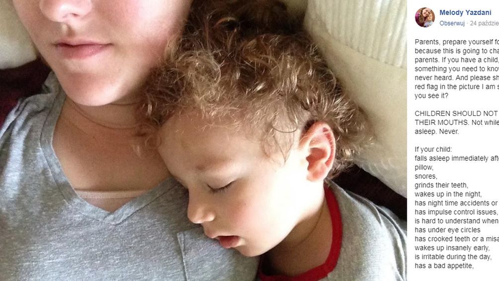 Spanie z otwartymi ustami może nasilać objawy ADHD 