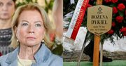 Morze kwiatów i dedykacji. Tak wygląda grób Bożeny Dykiel po pogrzebie