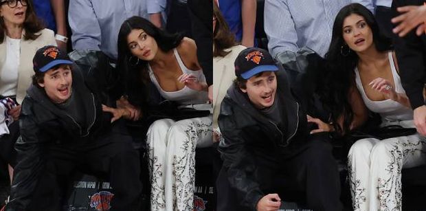 Kylie Jenner i Timothee Chalamet ekscytują się na meczu koszykówki. Urocza z nich para? (ZDJĘCIA)
