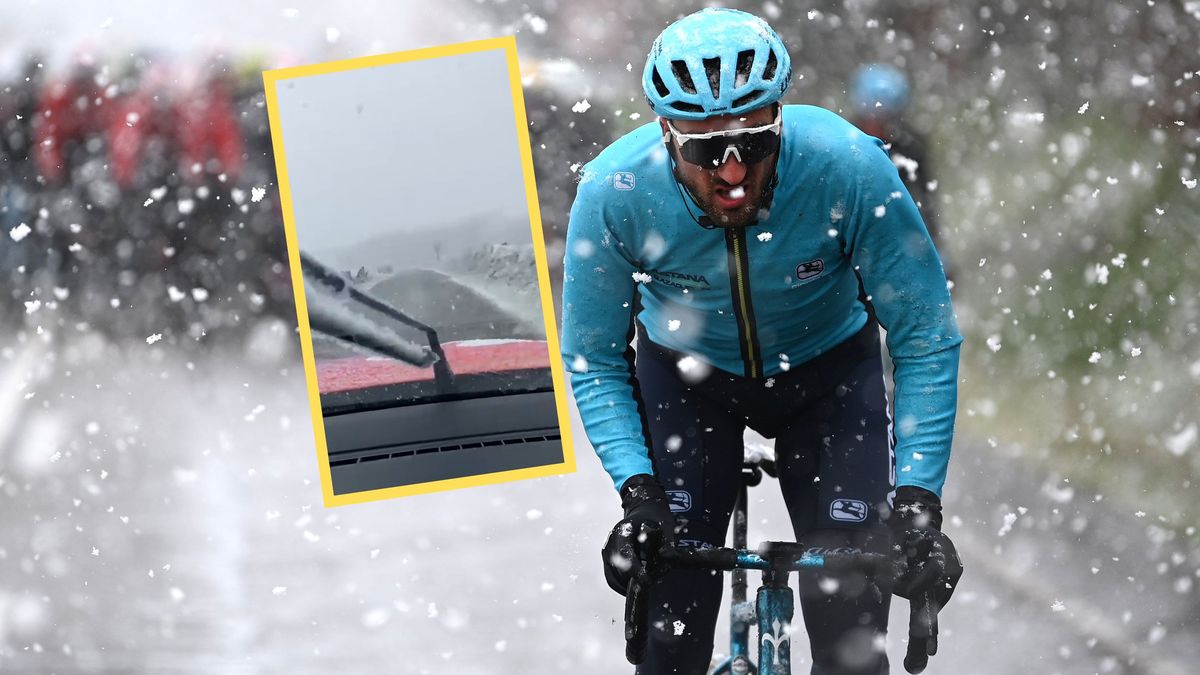 Zdjęcie okładkowe artykułu: Getty Images / Twitter/Human Powered Health Cycling / Śnieżyca przerwała wyścig