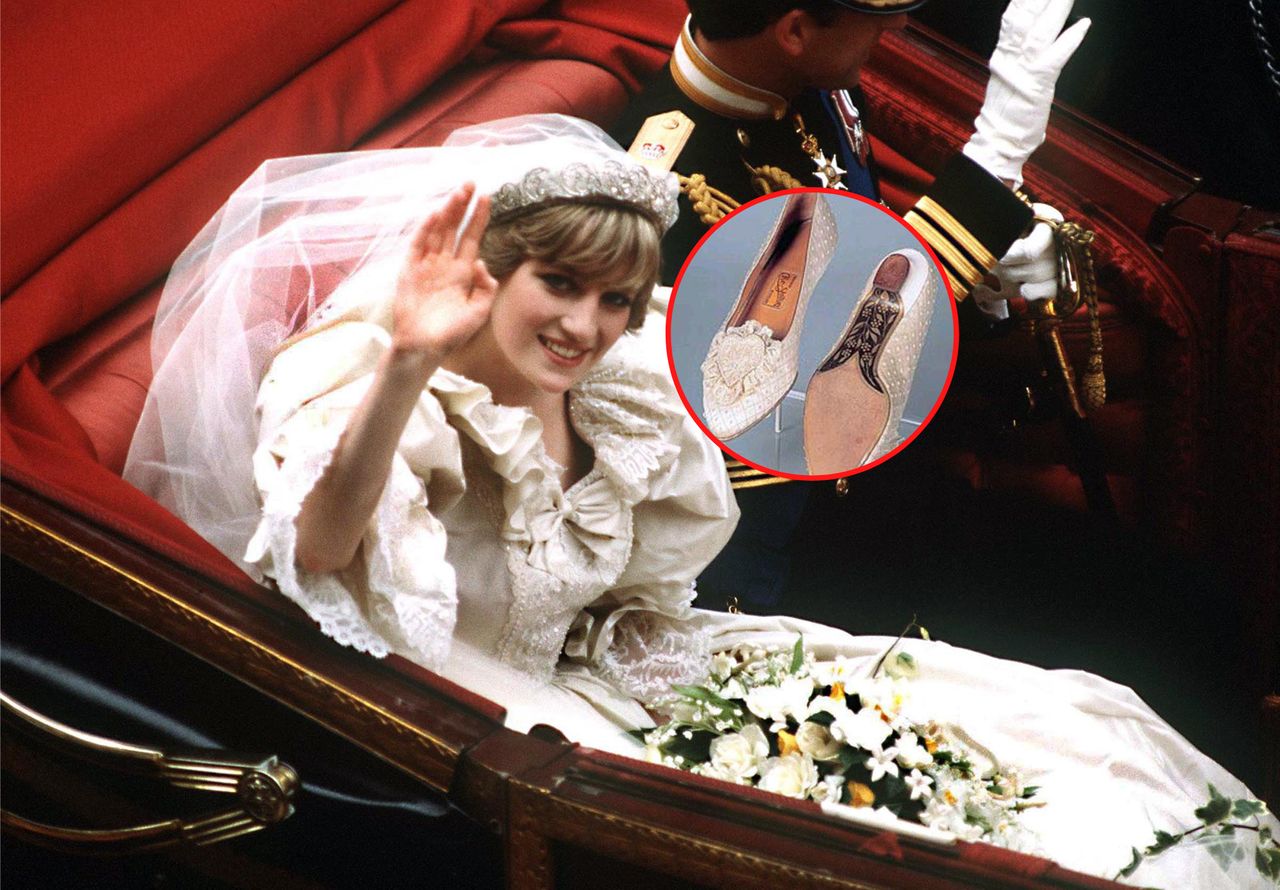Suknia ślubna księżnej Diany przeszła do historii. Ale to buty skrywały pewien sekret