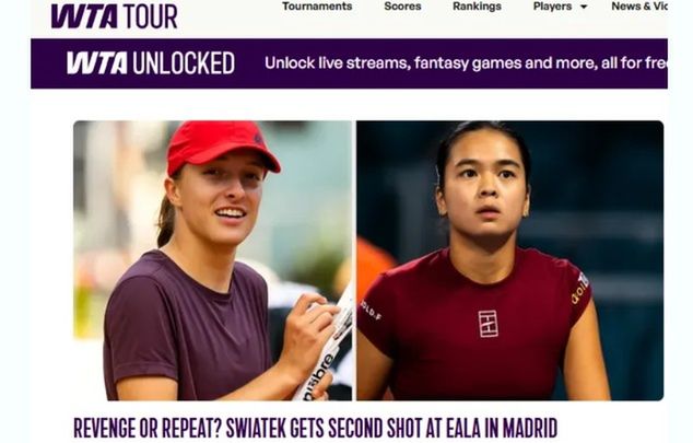 Zdjęcie tytułowe usuniętego ze strony WTA artykułu