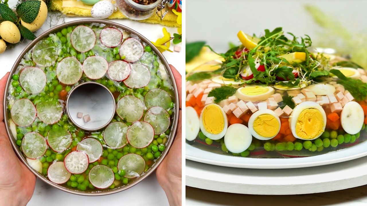 Wielkanocna galareta drobiowa podana w takiej formie nie umknie nikomu. To będzie świąteczny hit