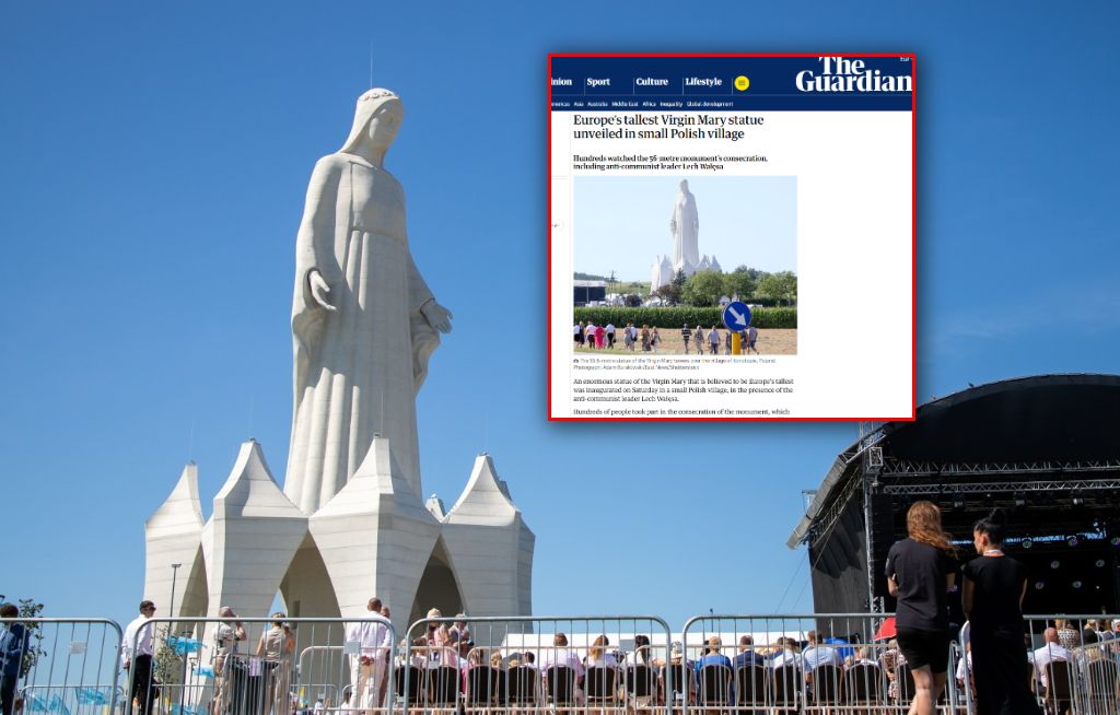Brytyjczycy piszą o pomniku Maryi w Konotopiu. Przygotowali porównanie