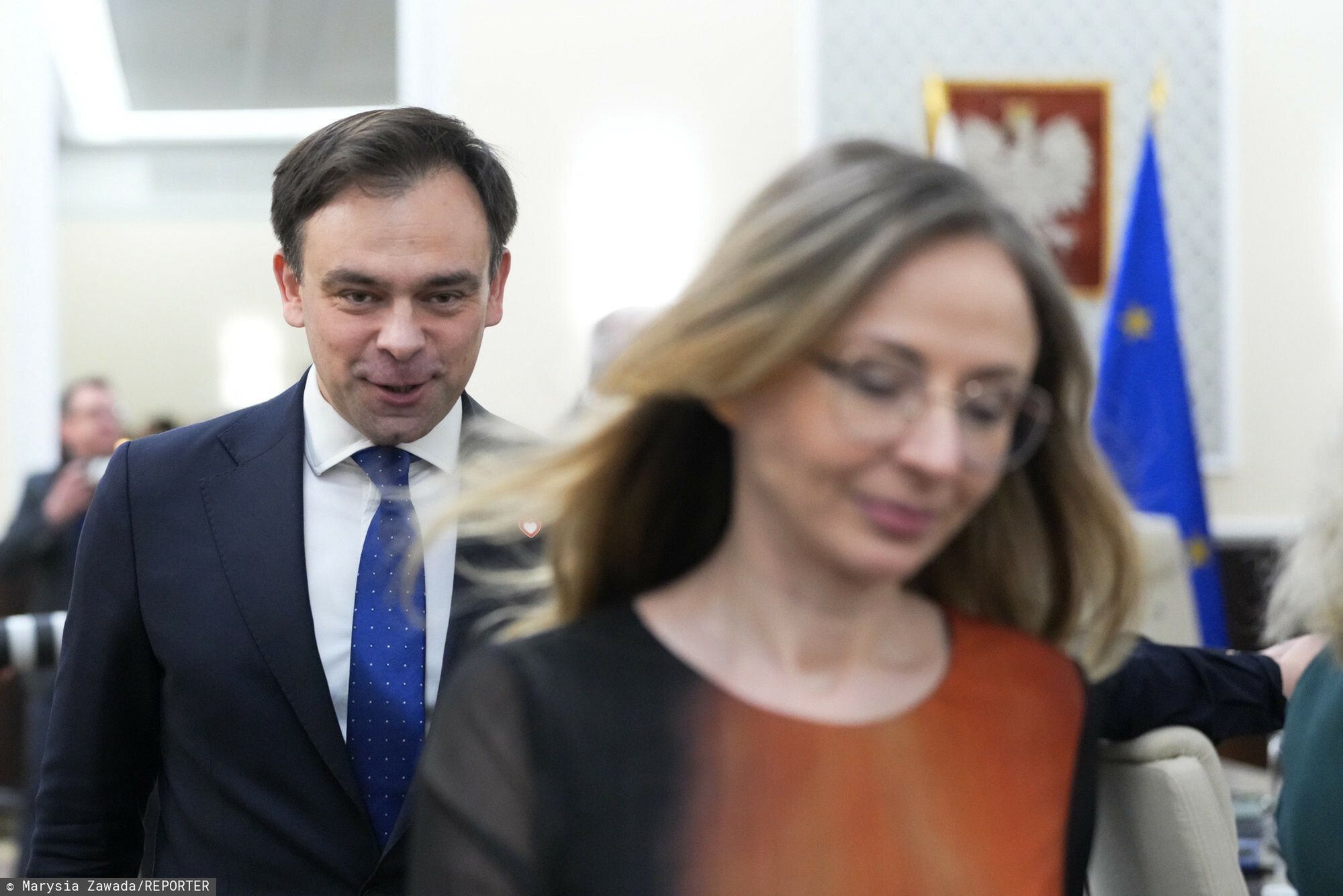 Minister finansów Andrzej Domański i ministra rodziny, pracy i p