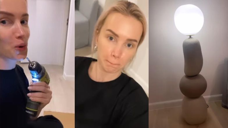 Maffashion urządza NOWE GNIAZDKO: fikuśna lampa, czarne szafki i drewniany stolik (ZDJĘCIA)