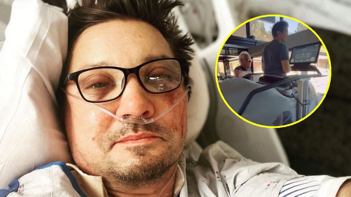 Jeremy Renner stanął na nogi