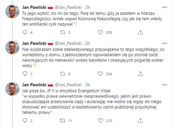 Brat Antoniego Pawlickiego krytykuje jego poglądy polityczne