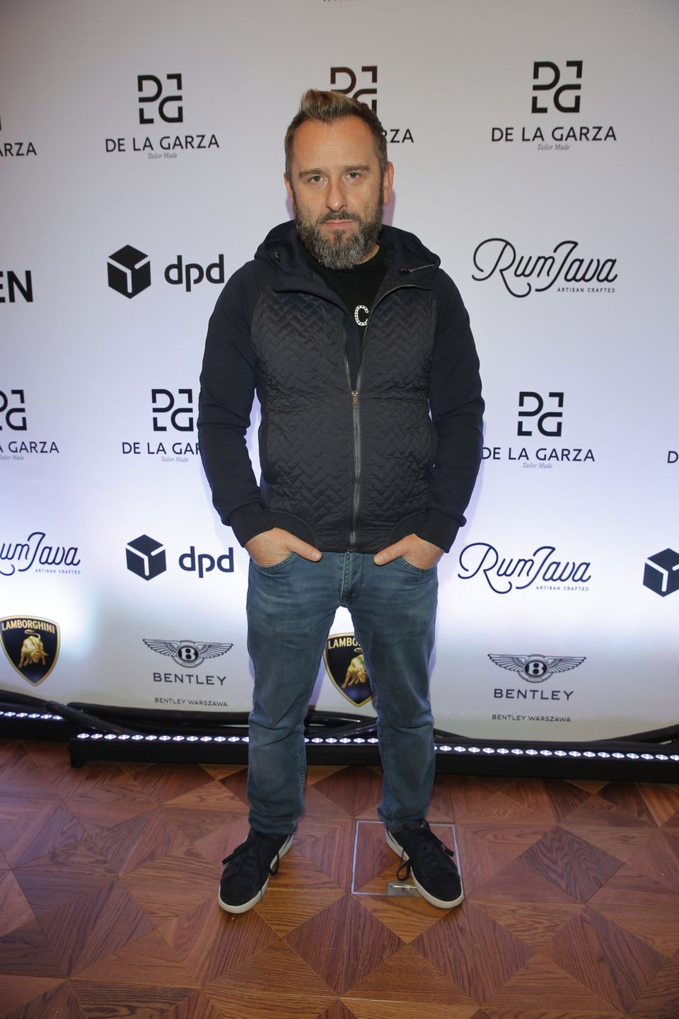 Piotr Liroy Marzec na pokazie Rodrigo De La Garza