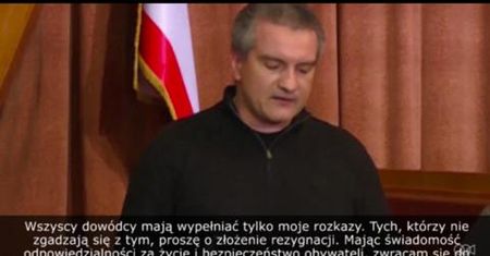 Premier Republiki Krymskiej prosi Putina o pomoc