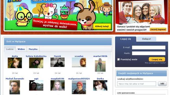 MySpace podaje dane dotyczące przestępstw seksualnych 1