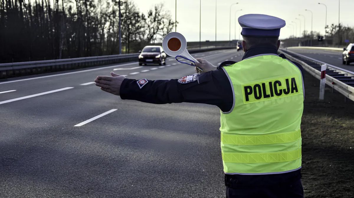Kierowca opla zatrzymany na S3.