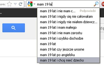"Mam 13 lat i jestem w ciąży", czyli co Google mówi o Polakach 11