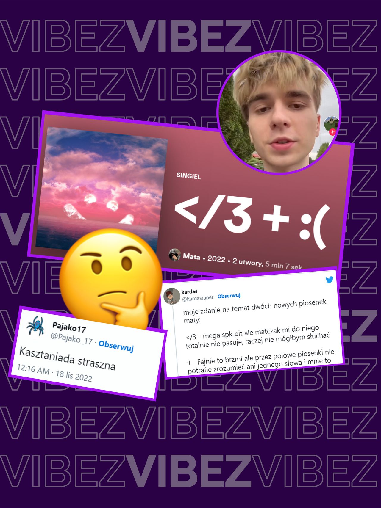 Mata wypuścił dwa nowe utwory: "</3" i ":(". Raper ma złamane serce?