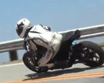 Motocykl elektryczny Zero na Mulholland Drive