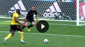 Mundial 2018. Belgia - Tunezja - gol Lukaku na 3:1 (TVP Sport)