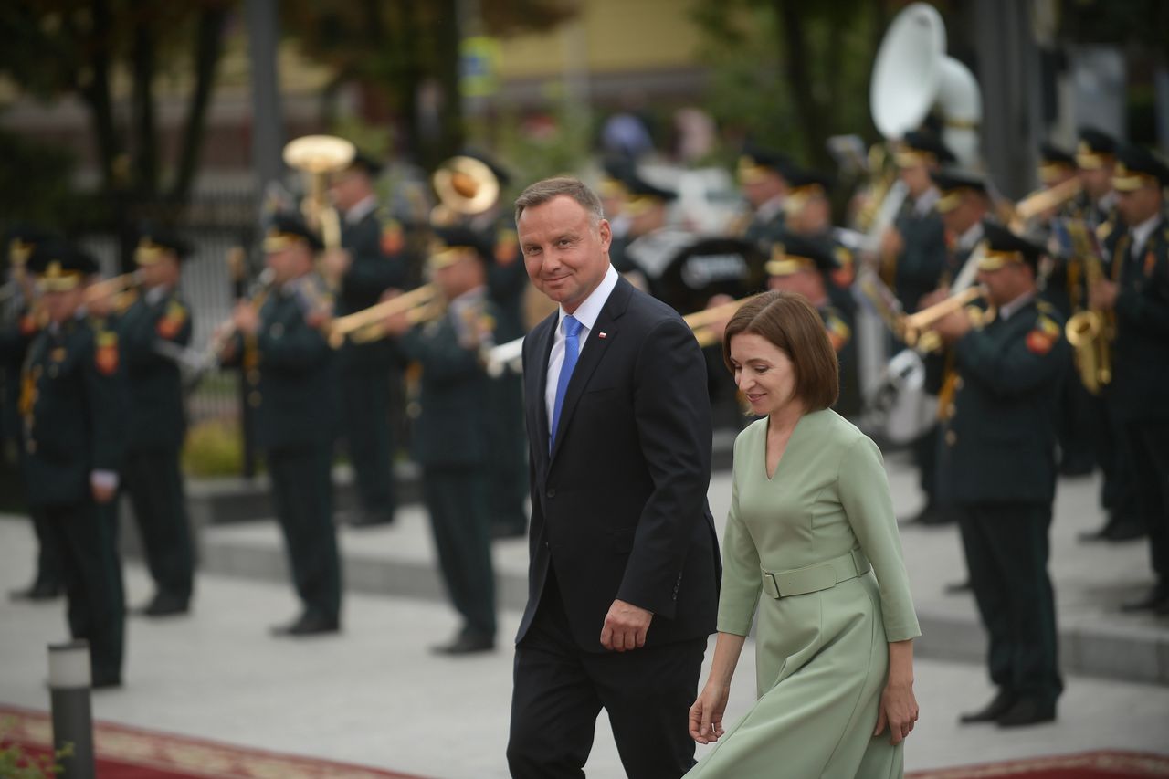 Wpadka Andrzeja Dudy w Mołdawii. Nagranie trafiło do sieci 