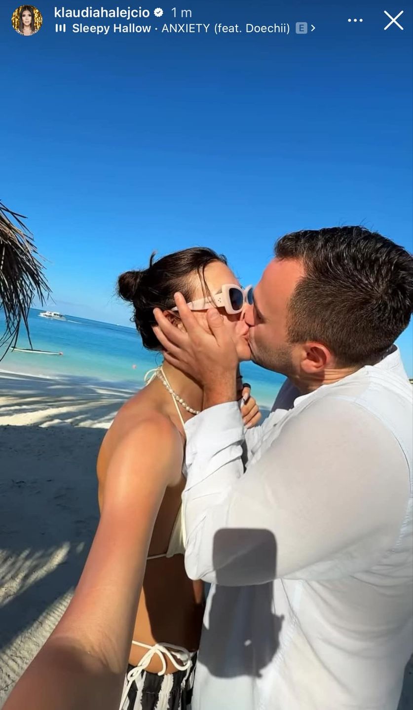 Klaudia Halejcio i Oskar Wojciechowski na Malediwach