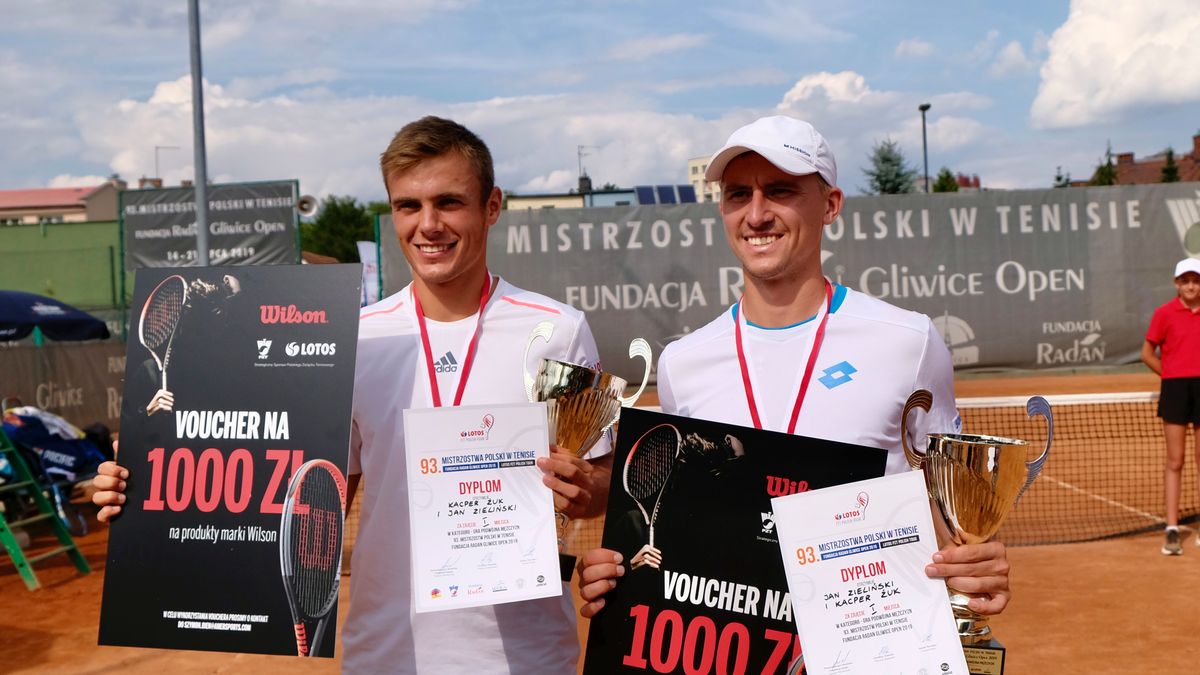 Jan Zieliński i Kacper Żuk, mistrzowie Polski 2019 w grze podwójnej mężczyzn