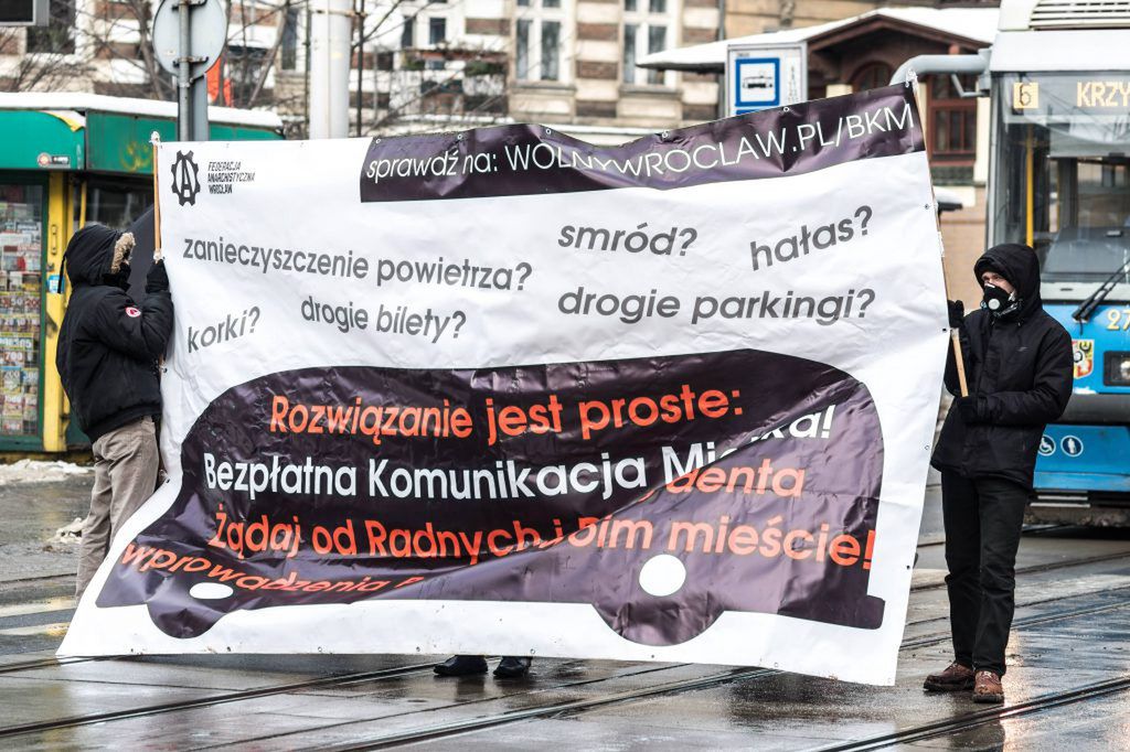 Wrocław. Aktywiści przekonują, że likwidacja biletów MPK przyniesie wymierne korzyści dla miasta i mieszkańców