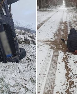 Pijany dachował autem i uciekł. Wytropił go Pax