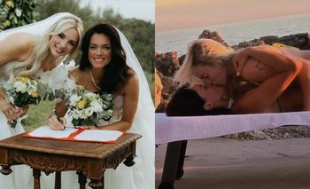 Agnieszka Skrzeczkowska i Karolina Brzuszczyńska wymieniają czułości na leżaku podczas podróży poślubnej: "MIESIĄC MIODOWY"