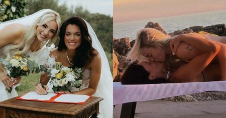 Agnieszka Skrzeczkowska i Karolina Brzuszczyńska wymieniają czułości na leżaku podczas podróży poślubnej: "MIESIĄC MIODOWY"