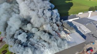 Kawle: Pożar hali przetwórni drobiu