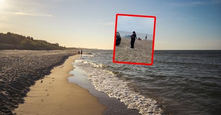 To nie fotomontaż. Niesie się nagranie znad Bałtyku