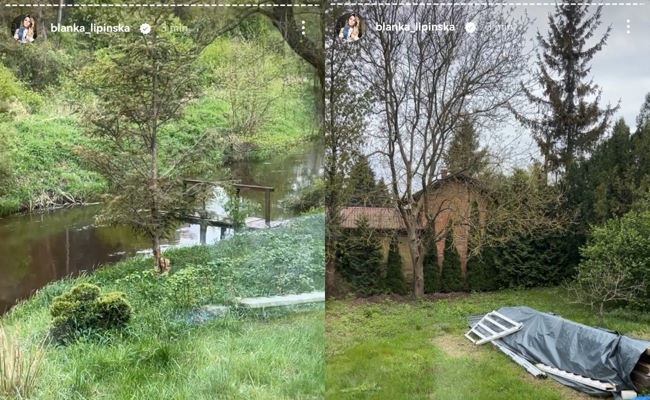 Ogródek Blanki Lipińskiej nie jest jeszcze zagospodarowany