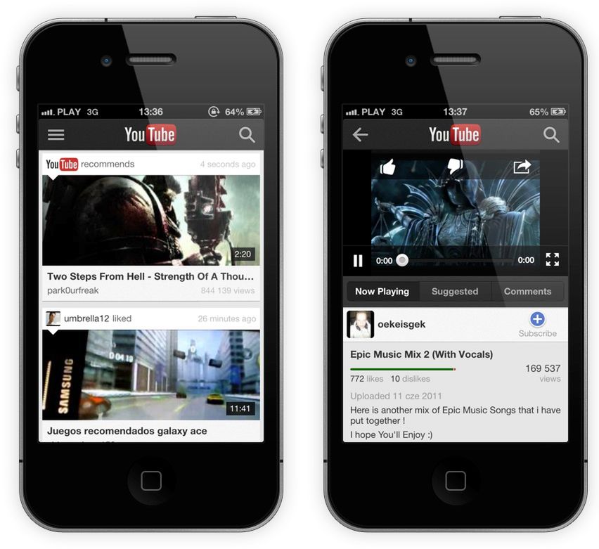 YouTube dla iOS-a - aplikacja Google'a już jest 2