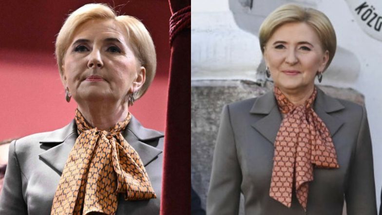 Agata Duda zaskoczyła fikuśną chustą 