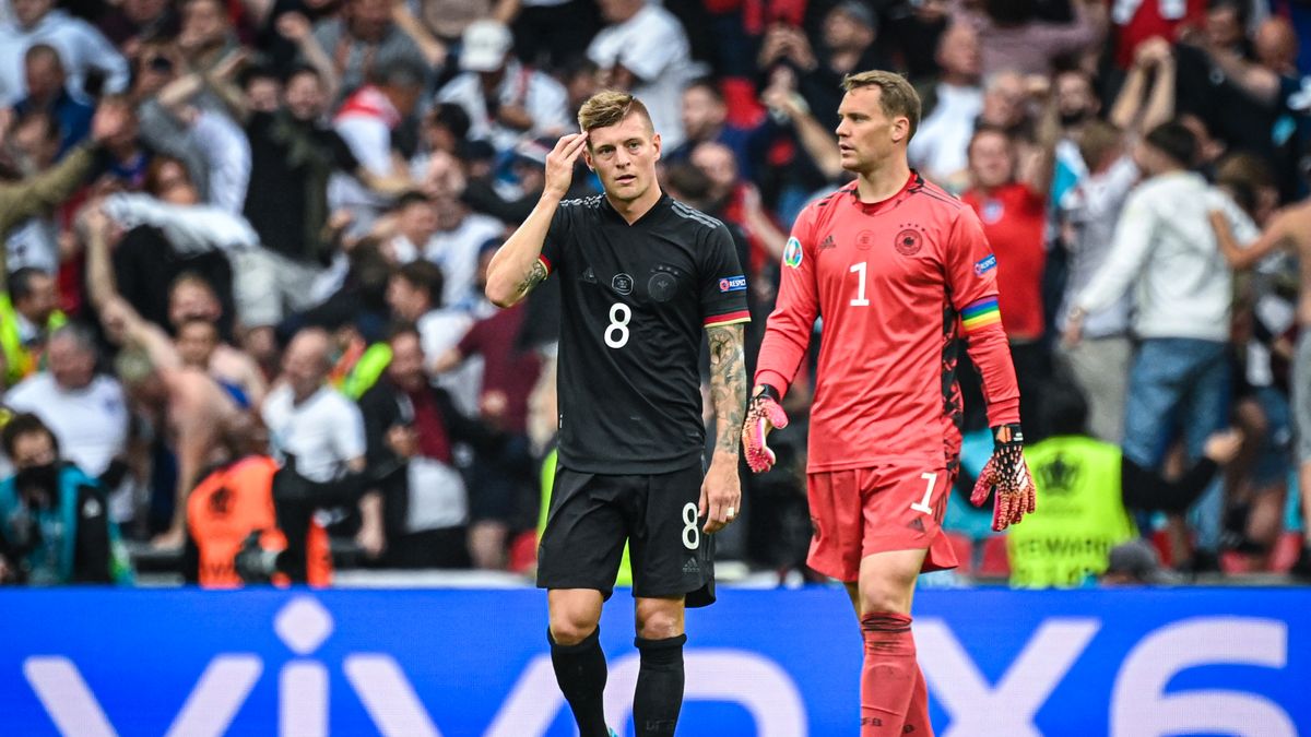 Zdjęcie okładkowe artykułu: Getty Images / Marvin Ibo Guengoer / Na zdjęciu: Toni Kroos (z lewej) może wrócić do reprezentacji Niemiec na Euro 2024