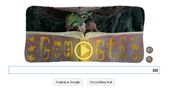 Wiedźma Halloween w Google doodle