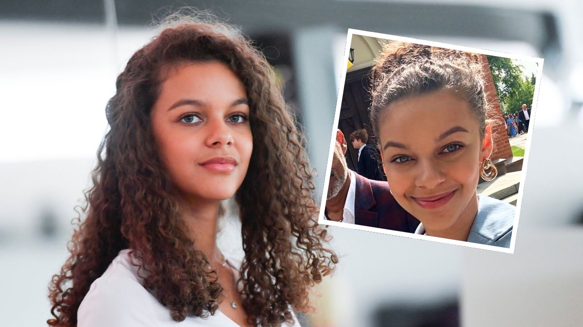 Emilia Dankwa z "Rodzinki.pl" na komunii brata. Tak się ubrała