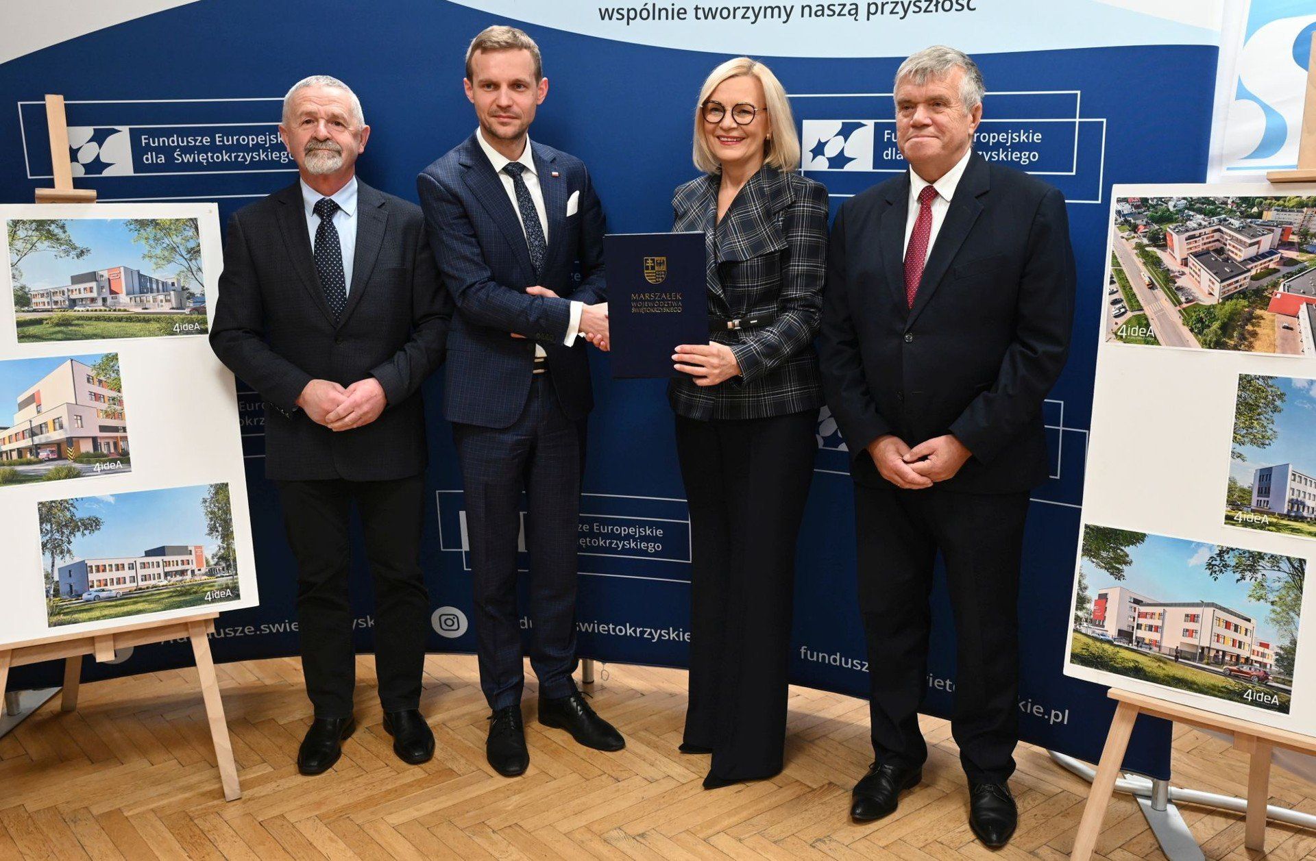 Umowę na dofinansowanie prac podpisali Renata Janik, marszałek województwa świętokrzyskiego i Marcin Martyniak, dyrektor Wojewódzkiego Szpitala Zespolonego w Kielcach. Obecni byli również wiceprzewodniczący Sejmiku Województwa Mieczysław Gębski i radny Sejmiku Kazimierz Mądzik.