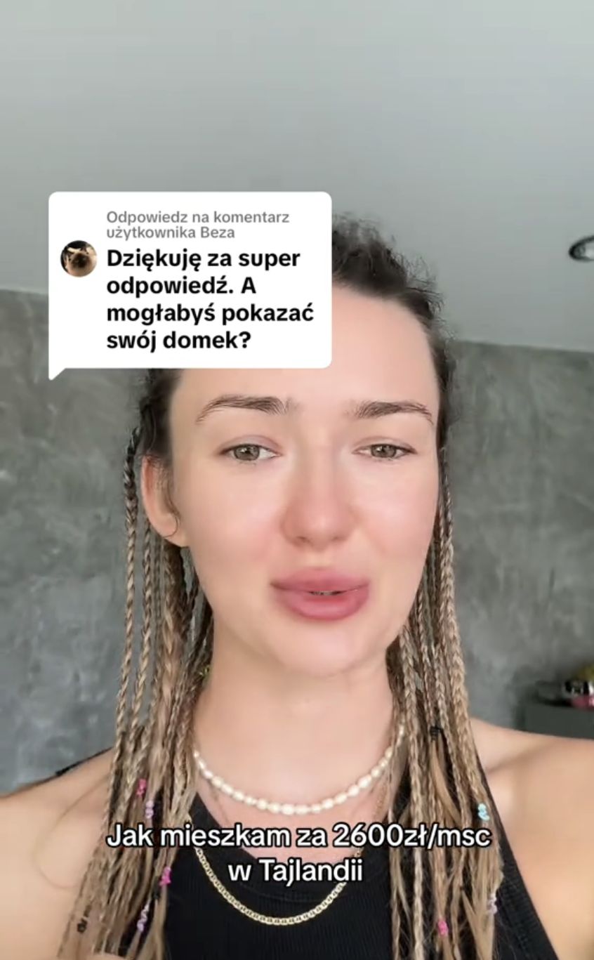 Tiktokera pokazała, jak mieszka w Tajlandii