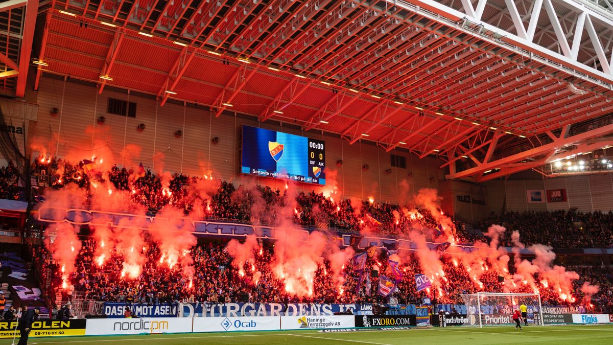 Getty Images / Michael Campanella  / Kibice Djurgardens IF potrafią urządzić piekło na ziemi