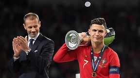 Liga Narodów UEFA. Gest triumfu Ronaldo i ogromna radość. Tak Portugalczycy cieszyli się ze zdobycia Pucharu