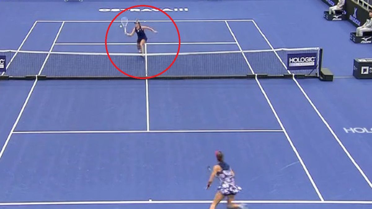Twitter / WTA / Iga Świątek w meczu z Ajlą Tomljanović