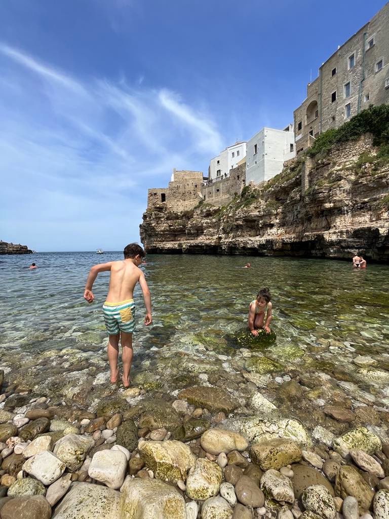 Plaża w Polignano a Mare