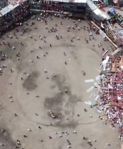 Katastrofa podczas walki byków. Przerażające wideo z drona