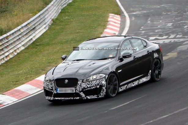 Jaguar XFR-S wyszpiegowany na Nordschleife