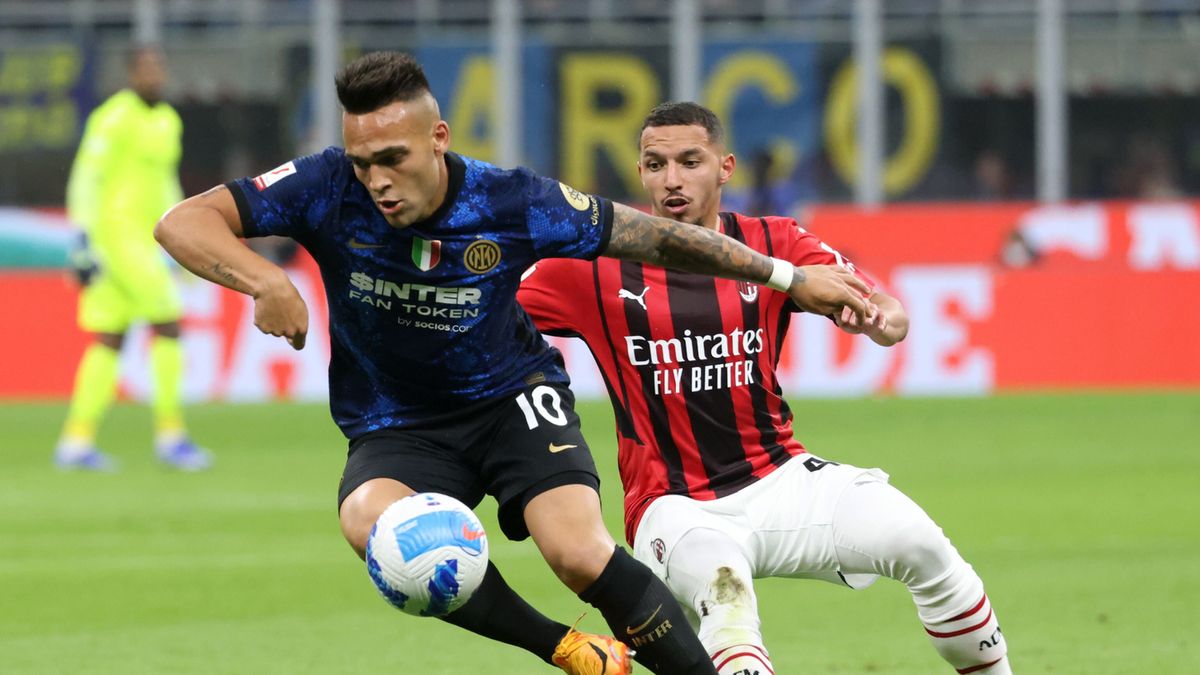 Lautaro Martinez (Inter) i Ismael Bennacer (AC Milan)