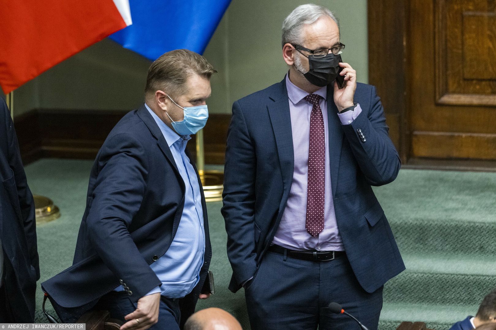 37. posiedzenie Sejmu IX kadencji16.09.2021  Warszawa 37.posiedzenie Sejmu IX kadencji n/z Przemyslaw Czarnek, Adam Niedzielski fot.Andrzej Iwanczuk/REPORTERAndrzej Iwanczuk/REPORTER