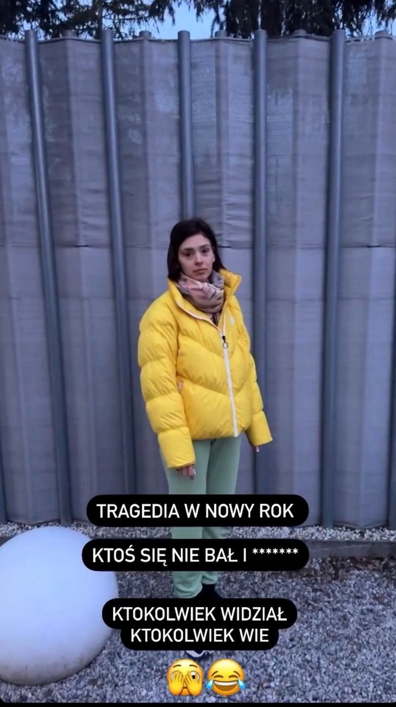 Klaudia Halejcio okradziona w Nowy Rok